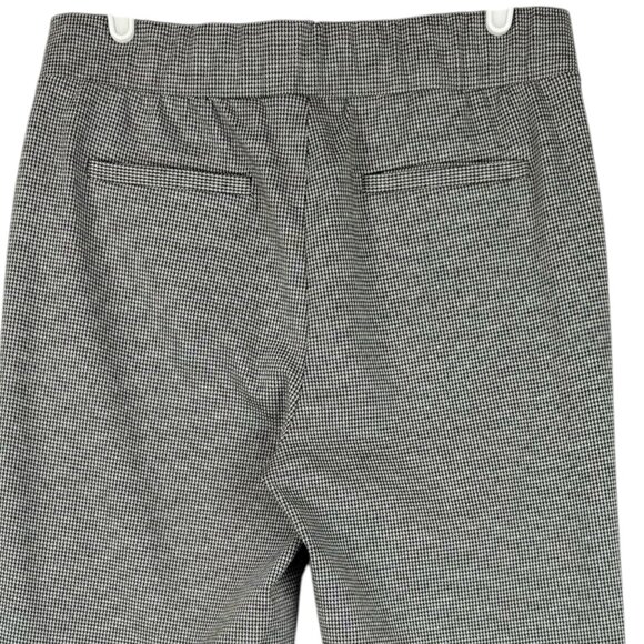 Croft & Barrow Women's Stretch Houndstooth Pintuck Black/White Ankle Pants Small - Picture 4 of 10